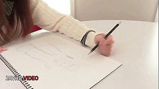 Intense Japanese Classroom Passion As Asian Girl Blows Teacher Hard