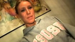 Blonde emo amateur solo masturbation