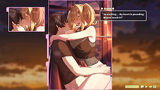 Hentai Game - Summer Clover - Ferris Wheel Sex - Fucking the Blonde on the Ferris Wheel