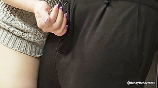 Housewife Gets Fucked By Visitor Wearing Sexy Pantyhose While Doing Her Housework