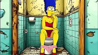 Simpsons Cartoon Parody: Netorare Slut Wife Sucks and Fucks BBC Compilation