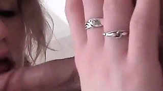 No Longer a Virgin, a Brown-haired Slut Gets Her Ass Penetrated