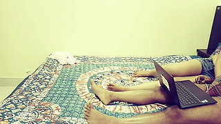 Step Sister Shares Bed with Indian Elder Brother at Home.