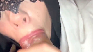 Hotel Maid Woke Me up & Gave Sloppy Under Blanket Blowjob