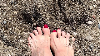 For Those Who Love Legs, I’m Having Fun in the Sand.