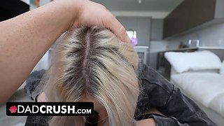 Dad Crush - stunning teen bitch Britt Blair sucks and bangs her step daddy to get his car