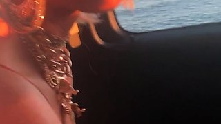 Mexicana blowjob with her big boobs