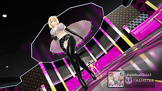 mmd r18 Pink Cat sexy queen fuck futa lesbian king dildo anal 3d hentai sex wife cheat resident evil