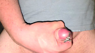 Cum dripping from my piercings