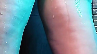 Slow Motion Shower Worship, Nude Cinematic Wet Goddess Body, Sensual Water Play, Glistening Close-up