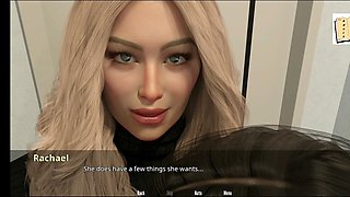 Busty babes in a manga-inspired erotic visual novel game