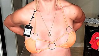 The brunette horny big boob babe get drilled by a hard dick