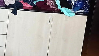 Amateur Wife Has Fun Trying on Clothes and Cutting Them