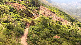 Blowjob and Fuck in the Cable Car in Colombia, Santander with a Very Horny Pregnant Woman