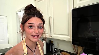 Amateur brunette czech in pov blowjob
