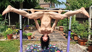 Nude Yoga and Outdoor Exposure.