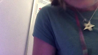 Huge Piss on Plane After Holding It for Four Hours!