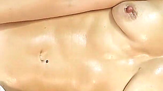Latex Gloves Touching My Oiled Body