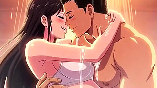 Shower sex husband helping wash Ayesha's pregnant body