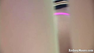 Marie Luv And Rodney Moore - Petite Black Hottie Is Wet And Messy