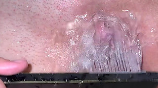 Thick Creampie Compilation! Showering My Pussy Closeup!