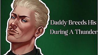 Daddy Breeds His Kitten During A Thunderstorm