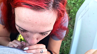 Courage in the parking lot... And I just couldn't resist