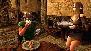Dragonborn Pounding a Tavern Girl - Skyrim Parody