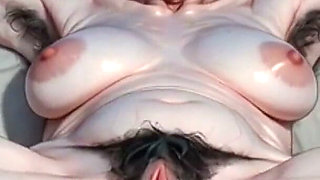 90 Year Old Granny Hairy Pussy in Bondage - Desperate for Creampie After Many Years