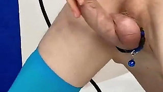 Prostate Milking, an Obedient Slave Cums When His Mistress Allows It