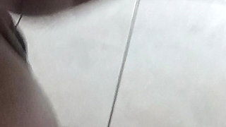in the bathroom