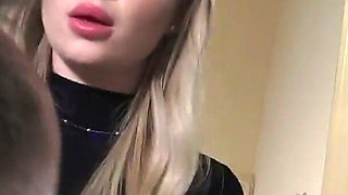 French Princess Slapping & Spitting Mirror Humiliation!