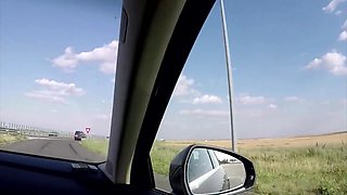 First Hands On The Steering Wheel Then Mouth On The Cock - Titus Steel And Jasmine Rouge