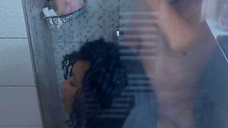 Big Booty Ebony Fucked Hard in Shower - Kiki Minaj