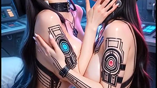 Cyberpunk police control room (Ai animation)