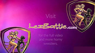 Lesbo busty wrestler dominating