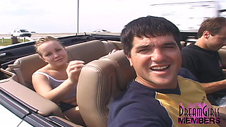 Freaky Spinner Spreads Her Pussy in My Back Seat