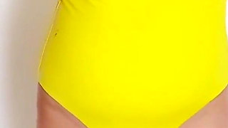 At the Beach, Putting on My Bikini While My Stepson Masturbates and Ejaculates Nonstop