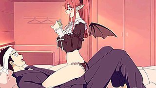 My Redhead Girlfriend told Me She is a Succubus - Marin x Kitagawa San (Anime Hentai)