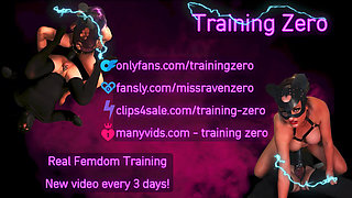 Training Zero Anal Sensory Deprivation Bondage for my Femdom Slave