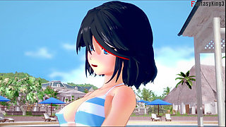 Ryuko Matoi Sexy Bikini Sex
