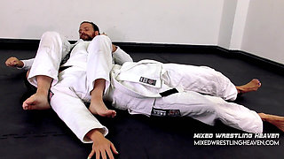 Mwh0147 Mistress Amrita Vs Billy King - Mixed Wrestling + Foot Domination