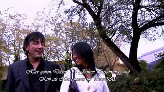 Asian Babe Double Penetrated by Muscular Studs