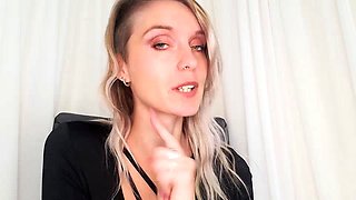 Close up with teen blonde sex doll rubbing her cunt