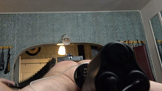 Machine Fuck, Flogging and Milking in Chastity