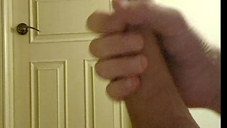 I Wank Outside My Step Sisters Bathroom to See if She Will Touch My Dick or Ask Me to Leave
