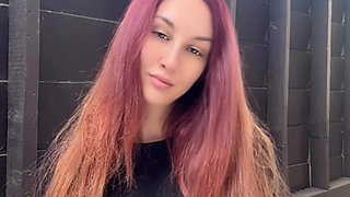 Italian Big Tits MILF Artemisia Love Long Hair Fetish Outdoor
