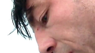 Short haired MILF gets fucked by guys with big cocks