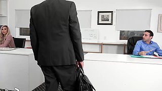 Stepsiblings Are Left Alone In The Office Hot Video