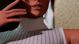 Croft Adventures [ Hentai Game Parody ] Ep.7 Big Black Cock Titjob and 3some with the Librarian and Bwc!